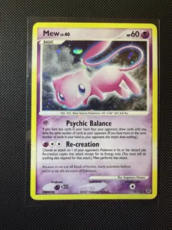 Pokemon Card Secret Wonders Mew 15/132 Rare Holo Bleed x4 SWIRL! LP - Image 2