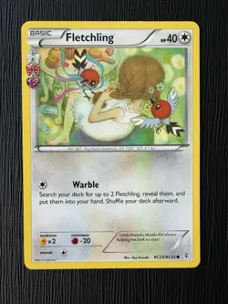 Fletchling - RC25/RC32 - Pokemon Generations Radiant Collection Common Card LP - Image 1