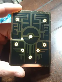 Ancient Mew Pokemon Golden Black Metal Collectors Edition Custom Metal Card - Image 2