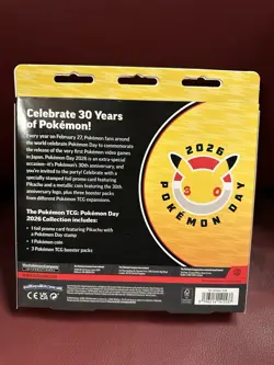 2026 Pokemon Day Collection Kit Pikachu Promo Card, Coin & 3 Booster Packs - Image 3