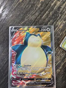 Snorlax V Full Art 197/202 Swsh01 Sword & Shield Ultra Rare Holo Pokemon Card - Image 1