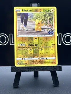 Pikachu 027/078 Pokemon Go Reverse Holo Foil Pokemon Card - Image 2