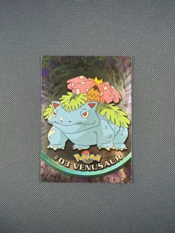 Venusaur #03 Topps Blue Logo Holo 1999 Pokemon Trading Card NM - Image 1