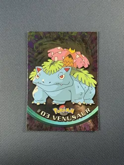 Venusaur #03 Topps Blue Logo Holo 1999 Pokemon Trading Card NM - Image 3