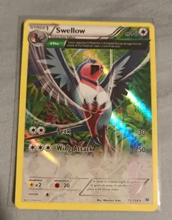 Pokemon TCG Swellow (72 Delta) 72/108 Roaring Skies Holo LP/NM Card - Image 1