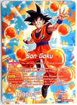 BOX HIT LOW POP!!! 2023 Dragon Ball Super EX24 GOKU SHENRON HOLOFOIL Leader Card - Image 2