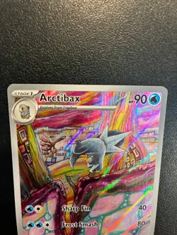 Pokemon TCG Arctibax Holo Illustration Rare Card 209/193 Sv02: Paldea Evolved - Image 3