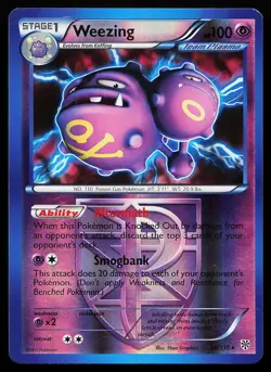 Weezing 58/135 Reverse Holo Rare Plasma Storm Pokemon Card - Image 1