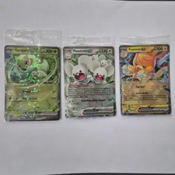 Sprigatito Ex SVP 087, Pawmot Ex 073/197, Maushold Ex 155/182 Promo Cards Sealed - Image 1