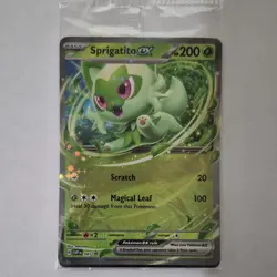 Sprigatito Ex SVP 087, Pawmot Ex 073/197, Maushold Ex 155/182 Promo Cards Sealed - Image 2