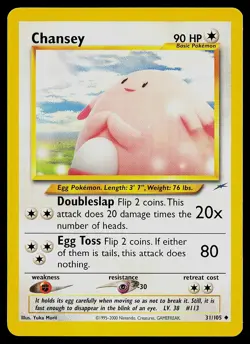 Pokemon Card - Chansey Neo Destiny 31/105 Uncommon - Image 1