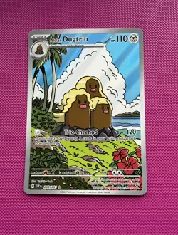 Alolan Dugtrio surging sparks Illustration Rare Pokemon card - Image 1