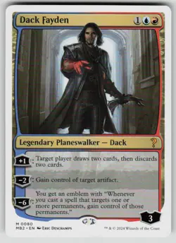 Dack Fayden (White Border) Mythic Mystery Booster 2 80 MTG Near Mint 2024 - Image 1