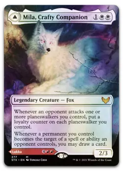Mila, Crafty Companion (Borderless) #277 (Foil) (NM) Strixhaven STX Magic MTG - Image 1