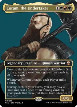 Coram, the Undertaker (Borderless) - 11 - NM/M - Commander: Modern Horizons 3 - Image 1