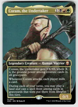 Coram, the Undertaker (Borderless) - 11 - NM/M - Commander: Modern Horizons 3 - Image 2
