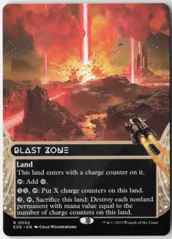 Blast Zone (0002) (Borderless) 2 Edge of Eternities: Stellar Sights MTG NM - Image 1
