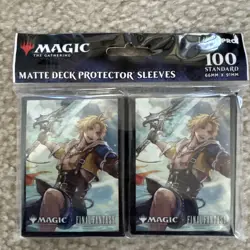 MTG Final Fantasy Tidus, Yuna's Guardian Ultra Pro Deck Sleeves 100ct - Image 1