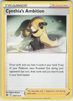 Cynthia's Ambition 138/172 Uncommon Brilliant Stars Pokemon Near Mint - Image 1