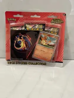 Pokemon Mega Evolution Ascended Heroes Charmander Tech Sticker Collection - Image 1