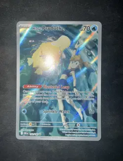 Pokemon Destined Rivals Misty's Psyduck 193/182 SV10 IR Holo English MINT - Image 2