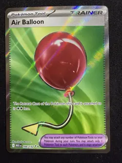 Pokemon TCG Air Balloon Full Art Ultra Rare Card 166/132 Mega Evolution - Image 1