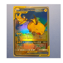 Pokemon Raichu & Alolan Raichu GX 220/236 TAG TEAM Full Art Holo - Image 1