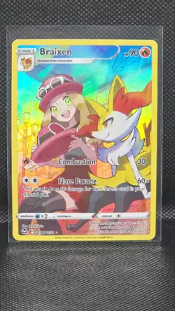 Braixen TG01/TG30 M PF Pokemon Silver Tempest Series - Image 1