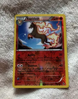 RAPIDASH 15/106 UNCOMMON FLASHFIRE POKEMON HEAVILY PLAYED REVERSE HOLO - Image 1
