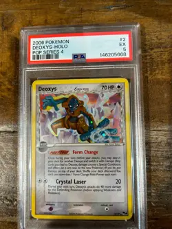 POKEMON 2006 Pop Series 4 DEOXYS Holo #2 PSA 5 RARE - Image 1