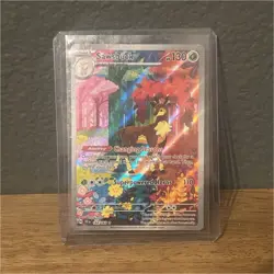Pokemon Sawsbuck 166/162 SV05 Temporal Forces IR Full Art Holo - Image 1