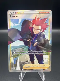 Pokemon Lance Full Art 192/195 Swsh12 Silver Tempest Ultra Rare Holo NM - Image 1