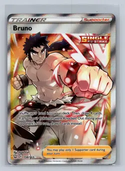 Bruno 158/163 Ultra Rare Battle Styles Pokemon Holo Near Mint - Image 1
