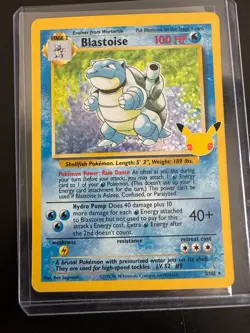 Blastoise 2/102 Pokemon Celebrations: Classic Collection Holo Card - Image 2