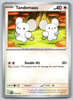 Tandemaus 013/015 McDonald's Collection 2023 Pokemon Promo NM - Image 1