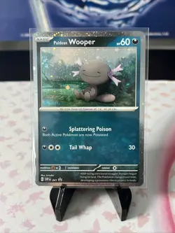 Pokemon TCG Scarlet & Violet Black Star Promo Paldean Wooper #41 Rare Cosmos NM - Image 2