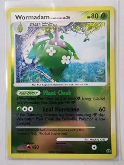 Pokemon Wormadam Plant Cloak Reverse Holo Secret Wonders 41/132 LP - Image 1