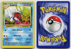SEAKING 60/130 UNCOMMON BASE SET 2 POKEMON MP - Image 3