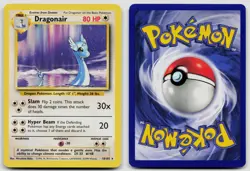 DRAGONAIR 18/102 RARE BASE SET UNLIMITED POKEMON LP - Image 3
