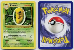 KAKUNA 47/130 UNCOMMON BASE SET 2 POKEMON LP - Image 3