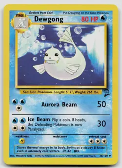 DEWGONG 36/130 UNCOMMON BASE SET 2 POKEMON MP - Image 1