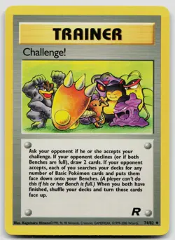 CHALLENGE! 74/82 UNCOMMON TEAM ROCKET POKEMON UNLIMITED MP - Image 1