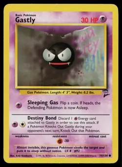 GASTLY 75/130 COMMON BASE SET 2 POKEMON MP - Image 1