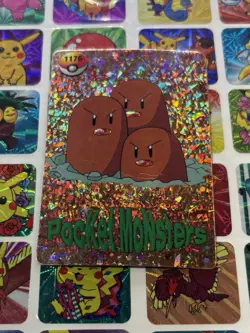 Pokemon Vintage Pocket Monsters Vending HOLO Prism Sticker 1999 Bandai Nintendo - Image 2