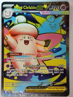 Mega Clefable ex 103/088 Ultra Rare Perfect Order Pokemon Near Mint - Image 1