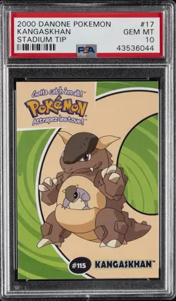 2000 DANONE POKEMON STADIUM TIP #17 KANGASKHAN PSA 10 - Image 1