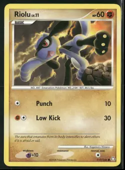 Riolu 117/146 Common Legends Awakened Pokemon Lightly Played - Image 1