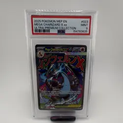 The Pokemon Company Pokemon TCG Mega Charizard X ex 023 Promo Holo PSA 9 - Image 1