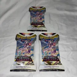 LOT OF 3 Pokemon Astral Radiance Sleeved Booster Packs – Sword & Shield – Sealed - Image 1