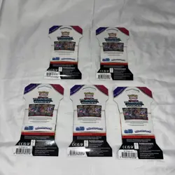 LOT OF 5 Pokemon Temporal Forces Sleeved Packs – Scarlet & Violet – Sealed - Image 2